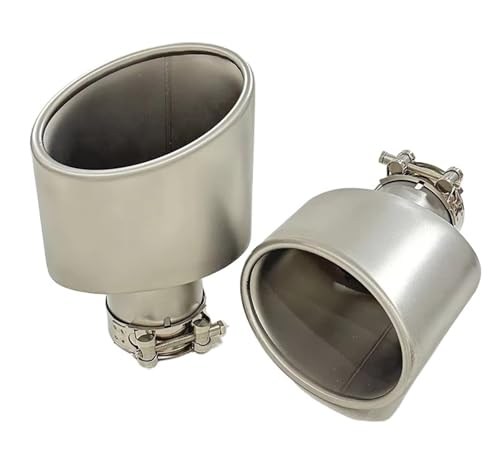 Tuyau d'échappement en acier sablé 140mm de haute finition automobile