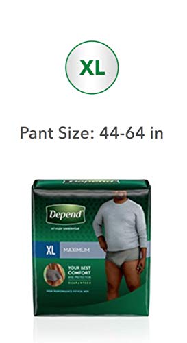 Depends Men Fitflex Max Extra Large Underwear