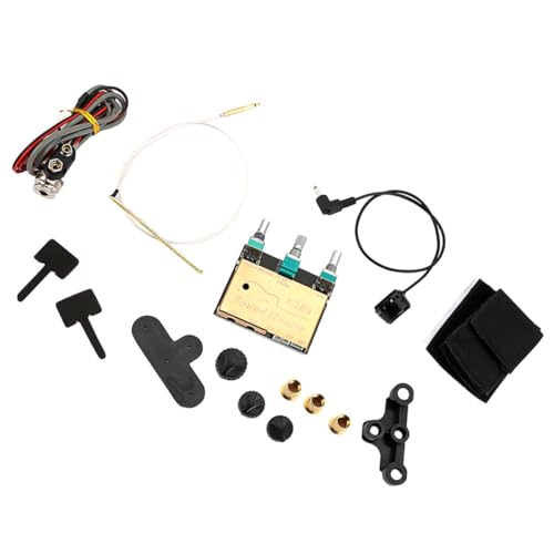Alasum 1 セット ギターサウンドホールピックアップ フォークギターピックアップ プリアンプ エレキギターアンプ ギター用ピックアップ エレキギター用アンプ ギター交換部品 プラスチック