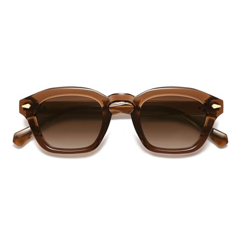 Image of Appassal Small Retro Square Sunglasses for Women Mens Rectangle Sunnies AP3680