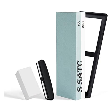 S SATC Whetstone 600/2000 Grits Wet Stone Sharpening Kit Cover