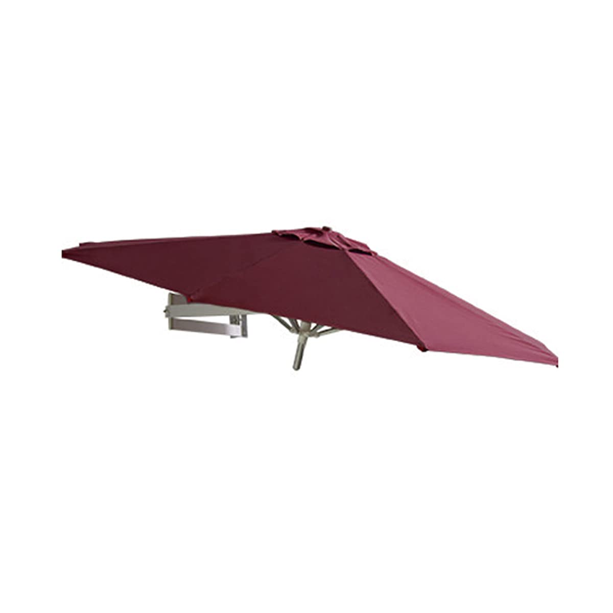 HCZKIUJY Wall Mount Patio Parasol, Outdoor Umbrellas Aluminum Backyard Umbrellas 7ft/8.2ft Sunshade Round for Market, Backyard, Pool, Garden, Khaki-2.2m (Red 2.2m)