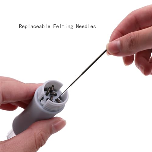 Image of Needle Felting, Felting Needle Tool with 7 Needles, Needle Felting Stitch Punch Tool - Wool Felt Needle Tools - Felting Starter Kit for DIY Patchwork & Craft - Make Beautiful Felt Animals & Patterns