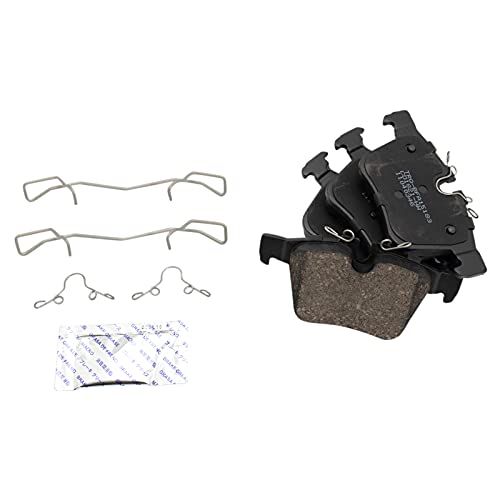 Image of TRQ Rear Brake Pad and Rotor Set Ceramic Compatible with 2016-2019 Volvo XC90