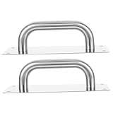 Angoily 2stücke Edelstahl-türdrückplatte Für Gewerbeimmobilien Austauschbare Türplatte Aus Türgriff Für Lagerhallentüren Robuste Scheunentorgriffe Geeignet Für Brandschutztüren