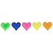 X AUTOHAUX 70pcs Bike Bicycle Wheel Spoke Bead Decoration Heart Shaped Plastic Bead Clip Multicolor
