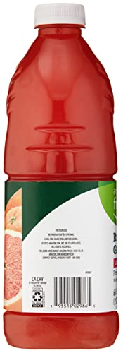 Amazon Grocery, Ruby Red Grapefruit Juice Cocktail, 64 Fl Oz (Pack of 2) - image 3