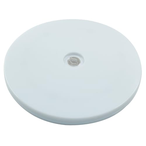 Cionyce 6 inch Acrylic Lazy Susan Turntable, White Turntable Organizer Round Rotating Plate for Kitchen Pantry Cabinet Cake Cookie Decorating, 30-lb Load Capacity (360˚ Rotation)
