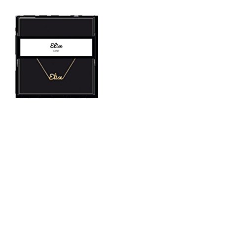 La Carterie - Collar con colgante con nombreElise, 40 cm aprox, ajustable