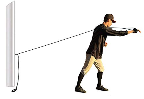 BB-Bands Sports Exercise Baseball/Softball Training Aid Pitching Arm Strength Quarterback Warmup Stretching Resistance Bands j (Silver, Adult)