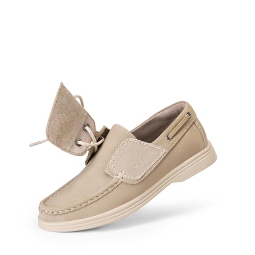 Image of DREAM PAIRS Boy's Loafers Boat Dress Shoes | Classic Moccasin Toe Comfortable Kids Toddler Formal School Slip on Casual Wear