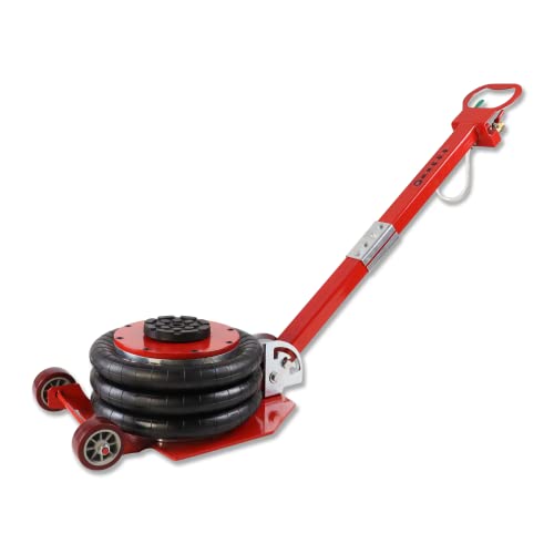Froadp Gato Neumático de Aire Gato de Aire 3T 6600 libras con Mango Ajustable Caballete Cojín de Aire Gatos de Reparación de Automóviles y Gatos de Suelo para Coches y Todoterrenos (Rojo)