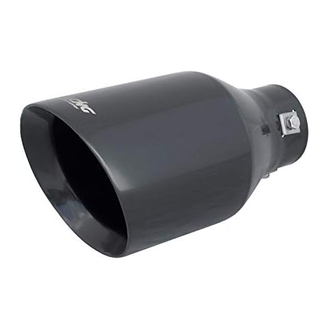 Simoni Racing TRX/20N Stainless Steel Round Universal Exhaust Tip, Black Cover