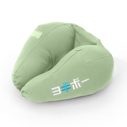 Yogibo Neck Pillow X JP Logo ヨギボー ネックピロー エックス カタカナ ロゴ ピスタチオ 飛行機 枕 アイマスク 便利グッズ 旅行