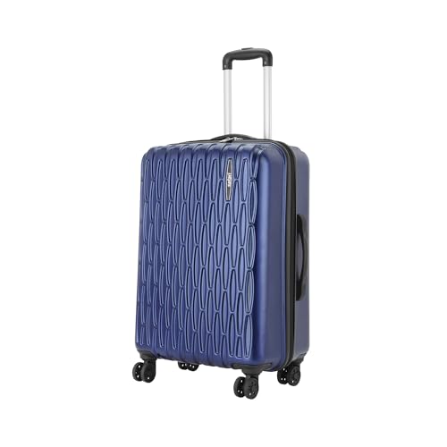 Image of Safari Whirl Hardside Suitcase, TSA Lock, 8 Wheels, Medium Size Check-in Luggage Trolley Bag with Antitheft Zipper Midnight Blue Color 69cm