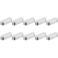 QUARKZMAN 10 Stück Rundkopf-Federkeil, 8x7x25mm Round Ended Passfeder Edelstahl Professioneller Paralleler Antriebswellenkeil für Befestigungselemente der mechanischen Industrie