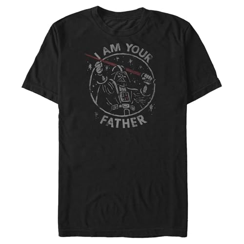 T-Shirt Star Wars Vador Dad pour Homme en Coton Noir