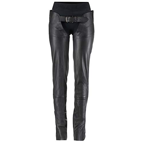 HORZE Blake Leather Full Chaps - Black - M