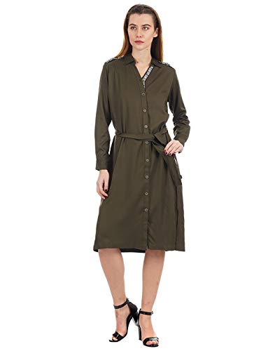 Image of Pepe Jeans Green Women Dresses