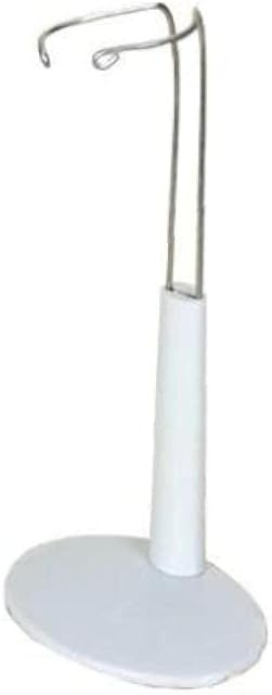 White Adjustable Stand for 14-18 Inch American 18 Inch and Baby Dolls Display Holder