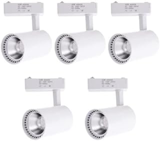 Jandei - Pack x5 Foco Techo Led Carril 30W, Blanco Frio 6000K, 2200 Lúmenes, 220V 50-60Hz Monofásico, Aluminio Vestidor, Escaparate, Tienda, Oficina. Color Blanco