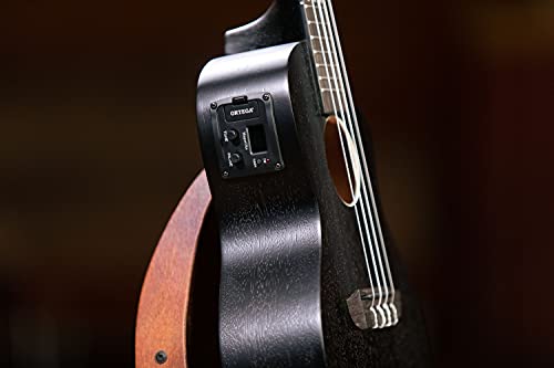 Ortega Guitars Ukulélé Concert électro-acoustique – Série Horizon – tête inversée – Okoumé (RUHZ-CE-SBK) - Les Beatles, Paul McCartney, John Lennon, RIngo Starr, George Harrison Ortega Guitars Ukulélé Concert électro-acoustique - Série Horizon - tête inversée - Okoumé (RUHZ-CE-SBK) – Image 6
