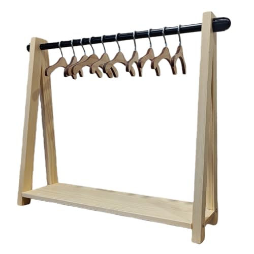 Mini Doll Clothes Rack with Hangers