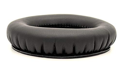 Reposición de almohadillas para audífonos KRK KNS6400, cuero sintético negro, 1 par miniatura 3
