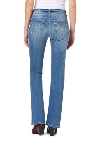 Image of WallFlower Luscious Curvy Bootcut Jeans for Women, Mid-Rise Insta Stretch Denim, Size-Inclusive Juniors Jeans
