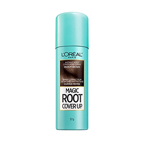 L Oreal Paris Hair Color Root Cover Up Temporary Gray Concealer Spray Medium Brown, 2 Ounce