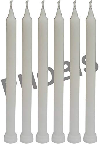 Phobis Spell Candles White Taper Candle Household Candle (Pack of 10) (7 INCH)