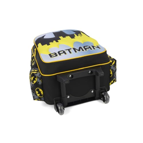 Mochila com Rodinhas, Luxcel, Batman, Amarelo
