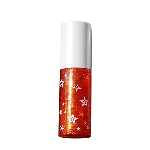 Brillant à lèvres nacré brillant à lèvres scintillant hydratant brillant à lèvres translucide durable maquillage pour les lèvres étincelant 3ML Rouge Lèvre Magique Cover