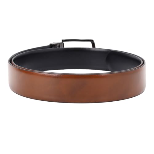 Image of Da Milano Reversible Leather Belt for Men - Brown & Black (3233D-35R-OL)