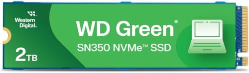 Image of WD Green SN350 2TB NVMe SSD, M.2 2280 PCIe Gen3 x4, M-Key (OEM New)