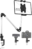 Aozcu Flexible Tablet Stand Holder for Bed, 35in Aluminum Long Arm iPad Camera Mount for Desk, 360°
