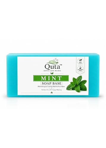 Image of Mint Glycerin Soap Base 950 g- Refreshing Natural Melt & Pour Soap Base for DIY Handmade Soaps - SLS & Paraben Free