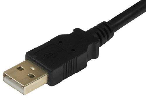 SF Cable, 20 ft USB 2.0 A Male to B Male Cable with Ferrite Black Color