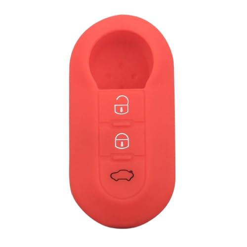 Etui cles telecommande voiture silicone 3 boutons Fiat 500 Stilo Panda protection