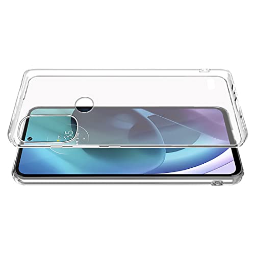 Image of Amazon Brand-Solimo Mobile Cover for Motorola Moto G71 5G (Soft & Shockproof Back Case with inbuilt Cushioned Edges), Transparent