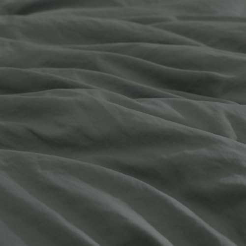 Image of Queen Comforter Set-7 Pieces Soft Prewashed Bed in a Bag Queen Bedding Sets | All Season Comforter with Sheets, Pillow Shams & Pillowcases, Grey