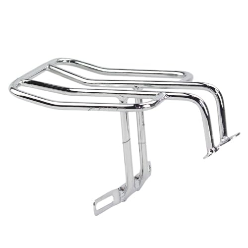 Porte-bagage pour Sportster XL 883 1200 noir et chrome pour moto avec siège solo