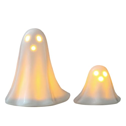Decoración de fantasma de Halloween para crear ambientes acogedores con luces LED