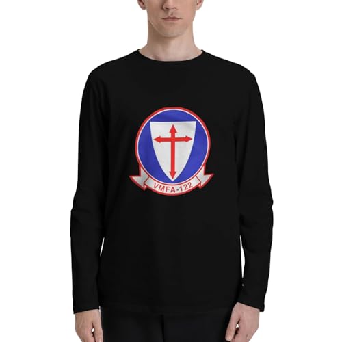 VMFA-122 Crusaders Squadron Men's Long-Sleeve Cotton T-Shirt