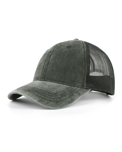 Zylioo XXL Vintage Trucker Cap Basecap Für Großen Kopf,Mesh Running Caps Kappe Größe 60-65cm,Sommer UV Schutz Sport Caps