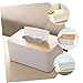 Imagen de TOYANDONA Caja de Pañuelos Rectangular de Madera Tapa Soporte para Pañuelos Grande para Sala de Estar y Oficina Dispensador de Toallas de Papel Decorativo y Funcional para Hogar