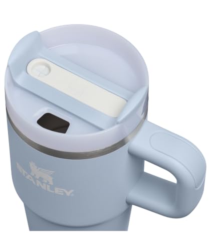 Image of STANLEY Quencher H2.0 Tumbler with Handle and Straw 20 oz | Flowstate 3-Position Lid | Cup Holder Compatible for Travel | Insulated Stainless Steel Cup | BPA-Free | Blue Dream Stone
