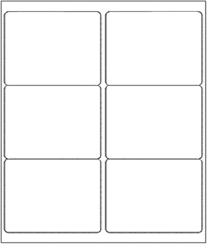 Image of 3 1 /3 inch x 4 inch Printable Label White 500 Sheets, Sticker Label Paper for Laser and Inkjet Printers Compatible 5164 8164 Shipping Address Labels