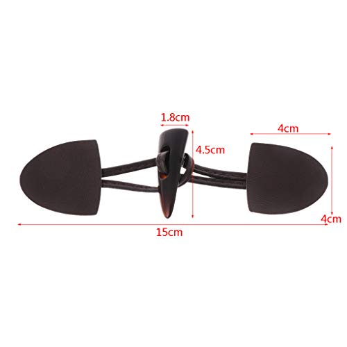 Viccoo 6 Pairs Leather Horn Toggle Closure Buttons Coat Jacket Duffle Shawl Clothes Sewing Diy Apparel Crafts - Coffee #TOP6