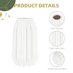 Keramik Vase Weiß Satz von 3 - Moderne Home Aesthetic Decor, Boho Minimalismus Stil Vasen für Pampasgras, Frische Blumen für Trockenblumen Schlafzimmer Eingangsbereich Esstisch Büro – Bild 3